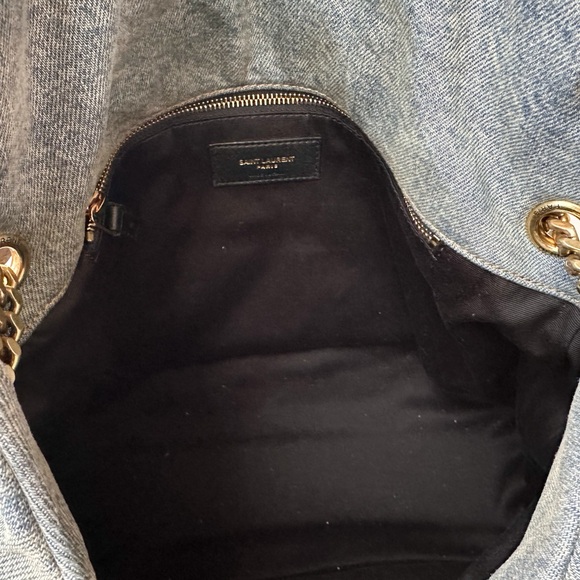 SOLD Saint Laurent Medium Denim Puffer - Picture 11 of 12